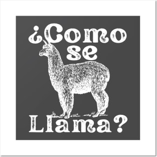 Como Se Llama Funny Vintage Style Spanish Language Posters and Art